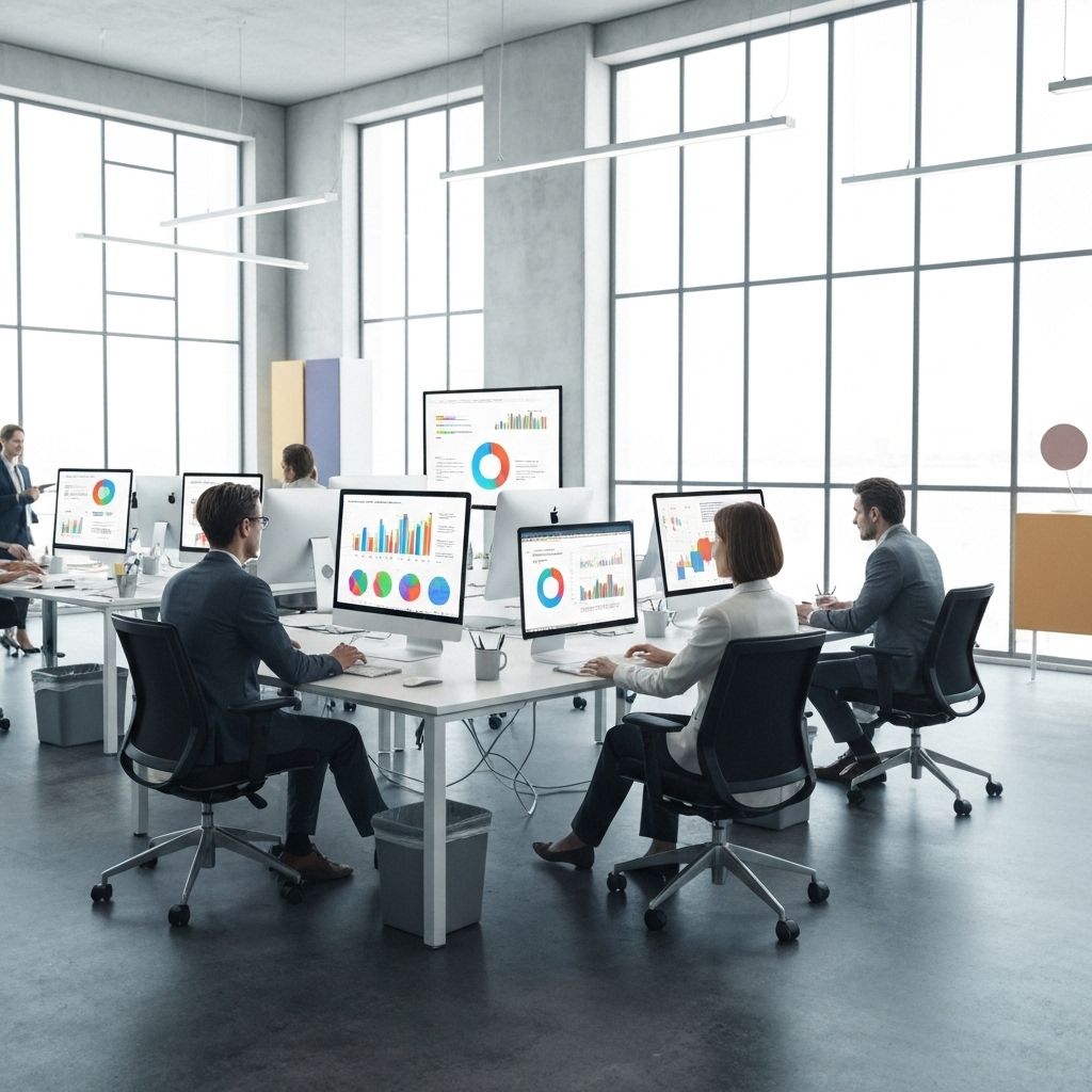 Modern business workspace